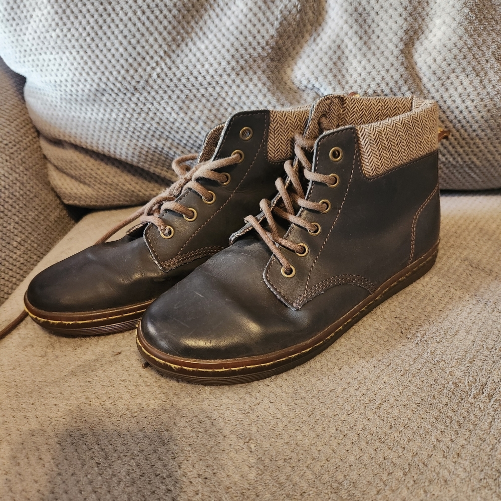 Men's Brown Leather Ankle Boots - Picture 1 of 6